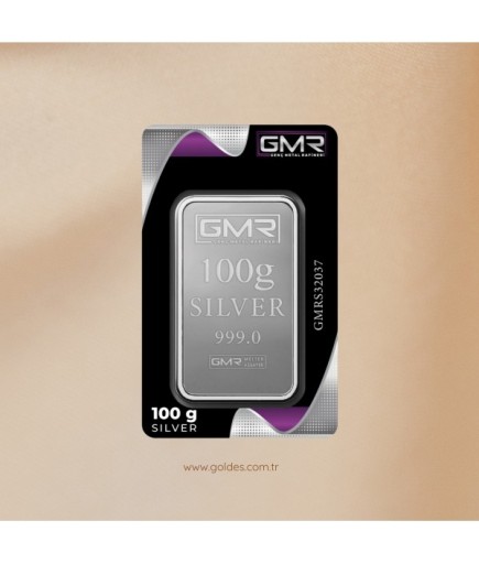 100 Gram Paketli Gümüş Külçe