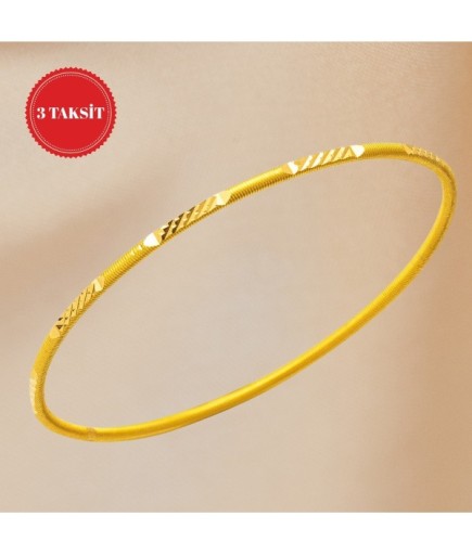 3 Taksit 10 Gr Desenli Ajda 22 Ayar Bilezik